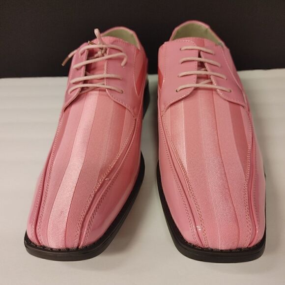 MEN'S VIOTTI STRIPED PATENT TUXEDO OXFORD 15 - Picture 6 of 7